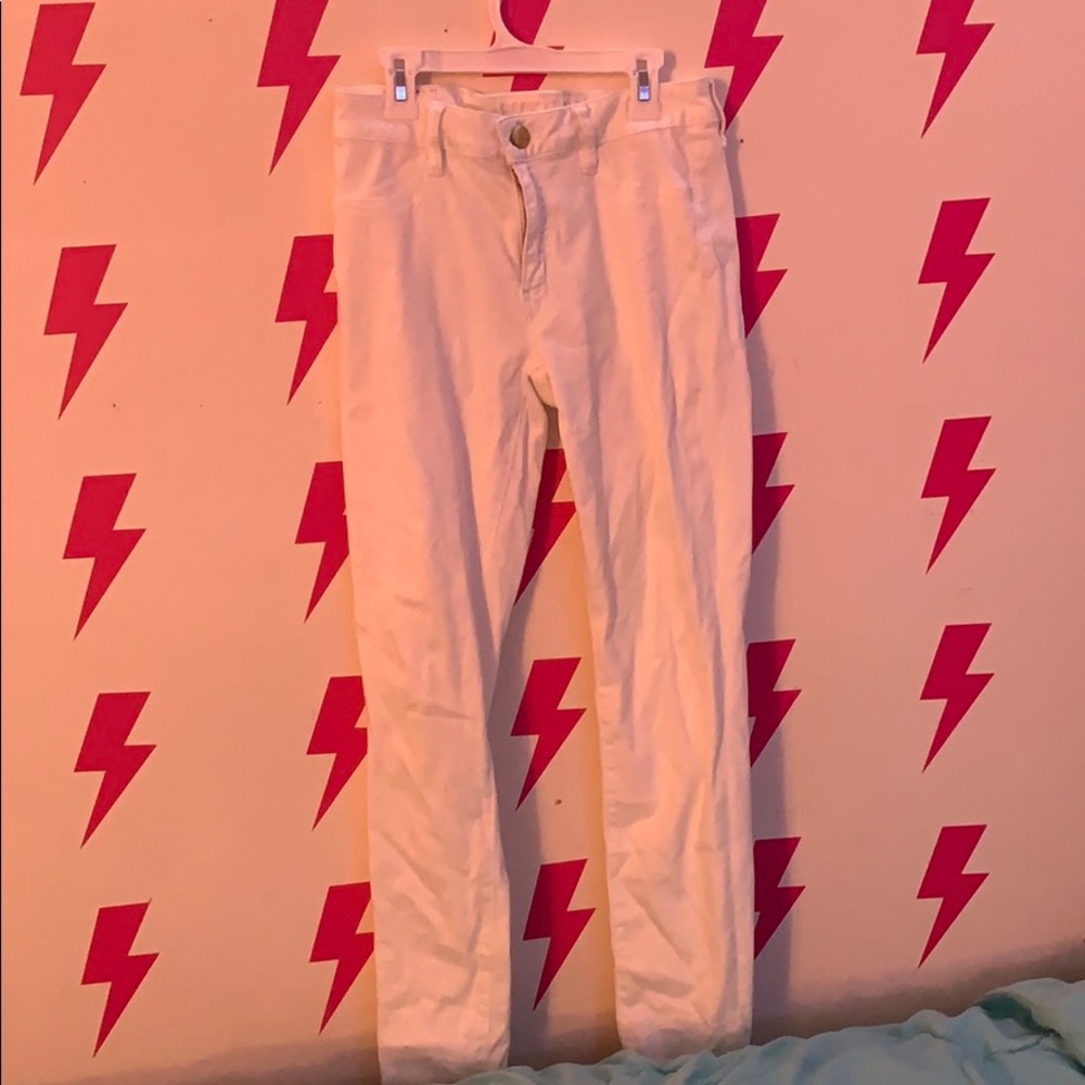 American Eagle White Jeggings